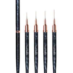 Pincel delineador punta de aguja SET X4